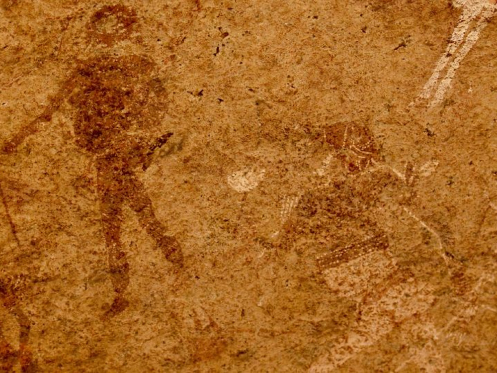 Rotstekening Twyfelfontein - Undiscovered.nl