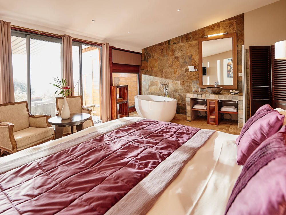 Kamer in Diana Dea Lodge, Réunion - Undiscovered.nl