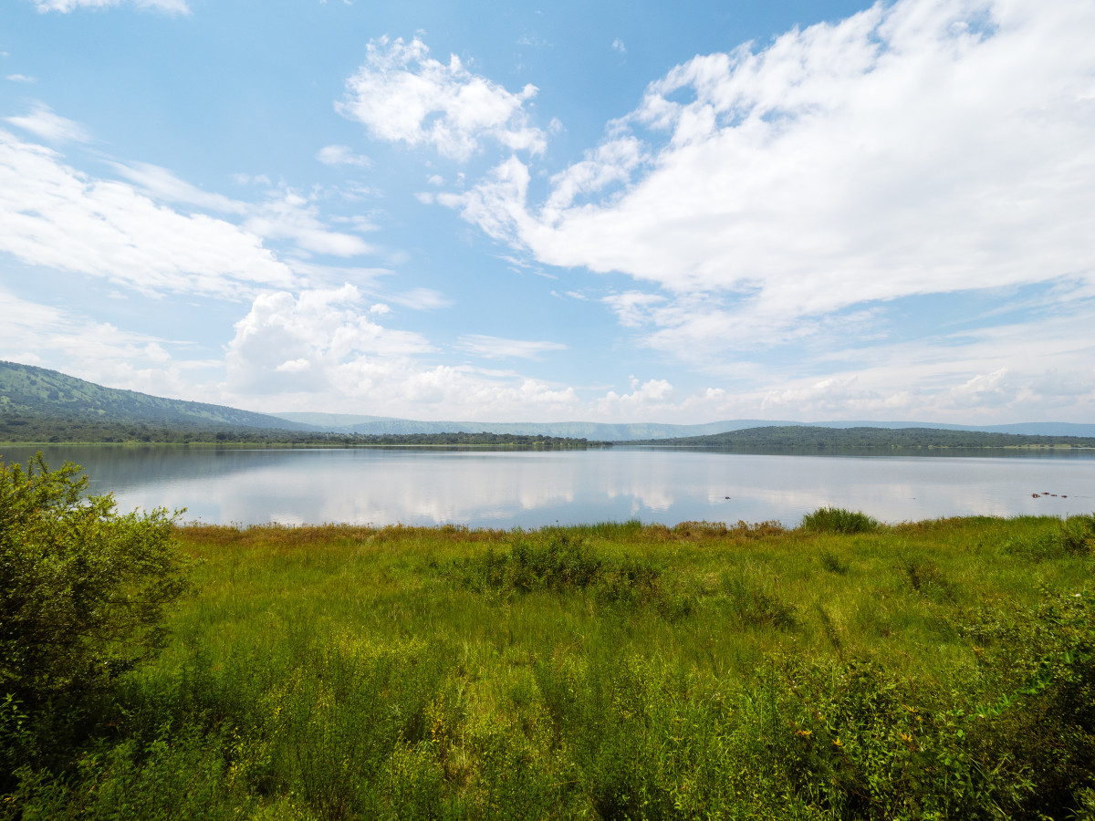 Uitzicht op water in Akagera National Park in Rwanda - Undiscovered.nl