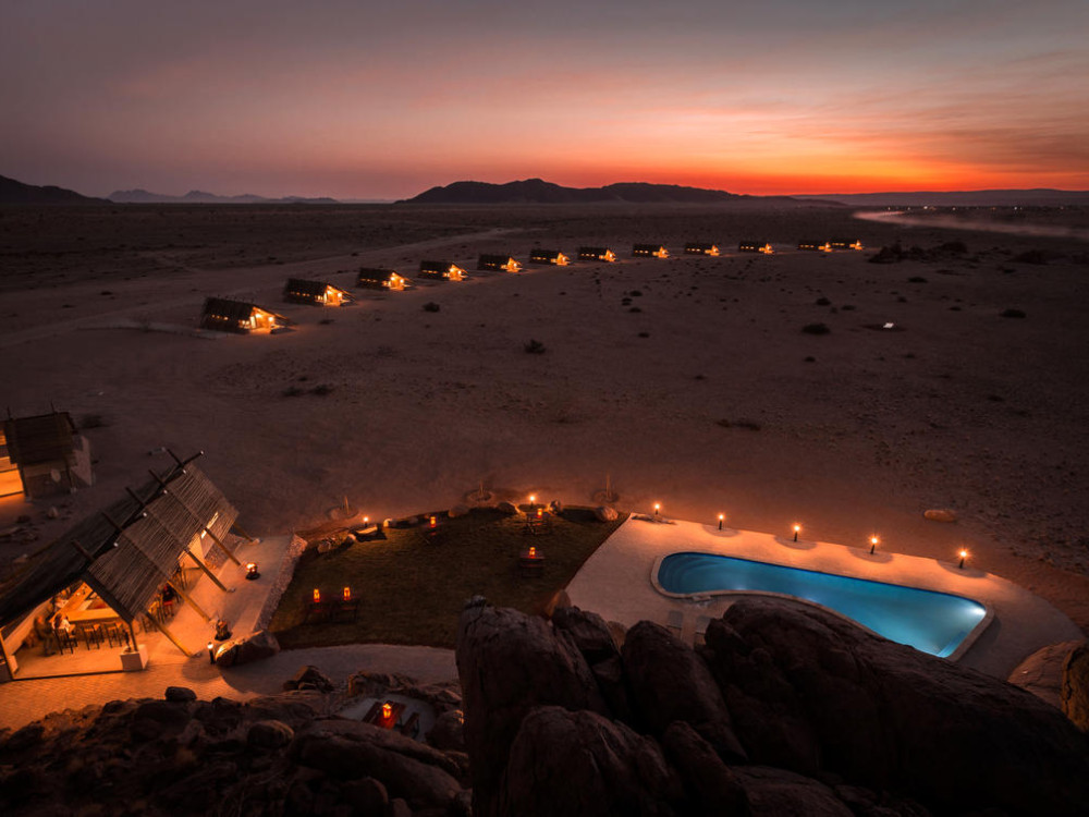 Desert Quiver Camp at night, Namibië - Undiscovered.nl