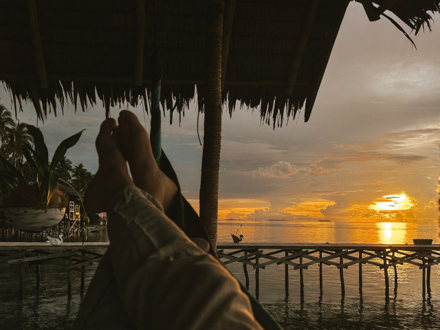 Hangmat in Raja Ampat, Indonesië - Undiscovered.nl