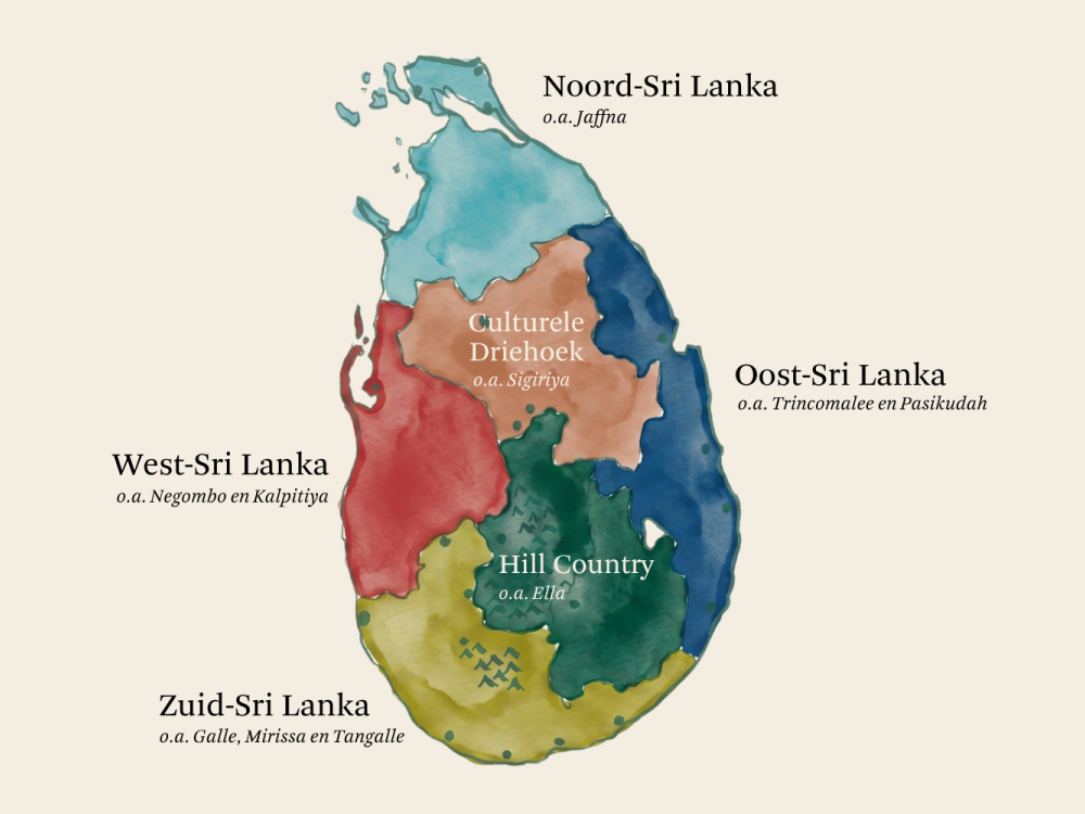 Regio's van Sri Lanka - Undiscovered.nl