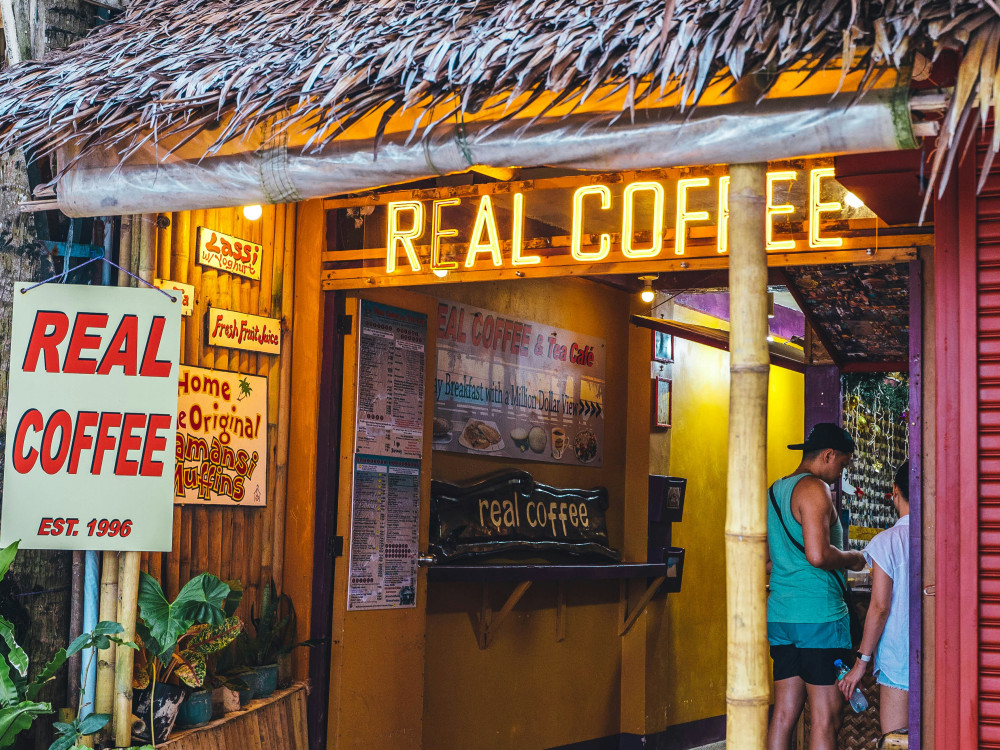Koffietentje in Boracay, Filipijnen - Undiscovered.nl