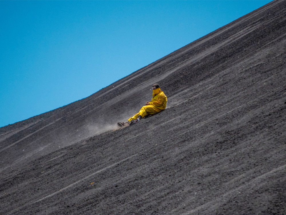 Vulkaanboarden nabij León, Nicaragua - Undiscovered.nl
