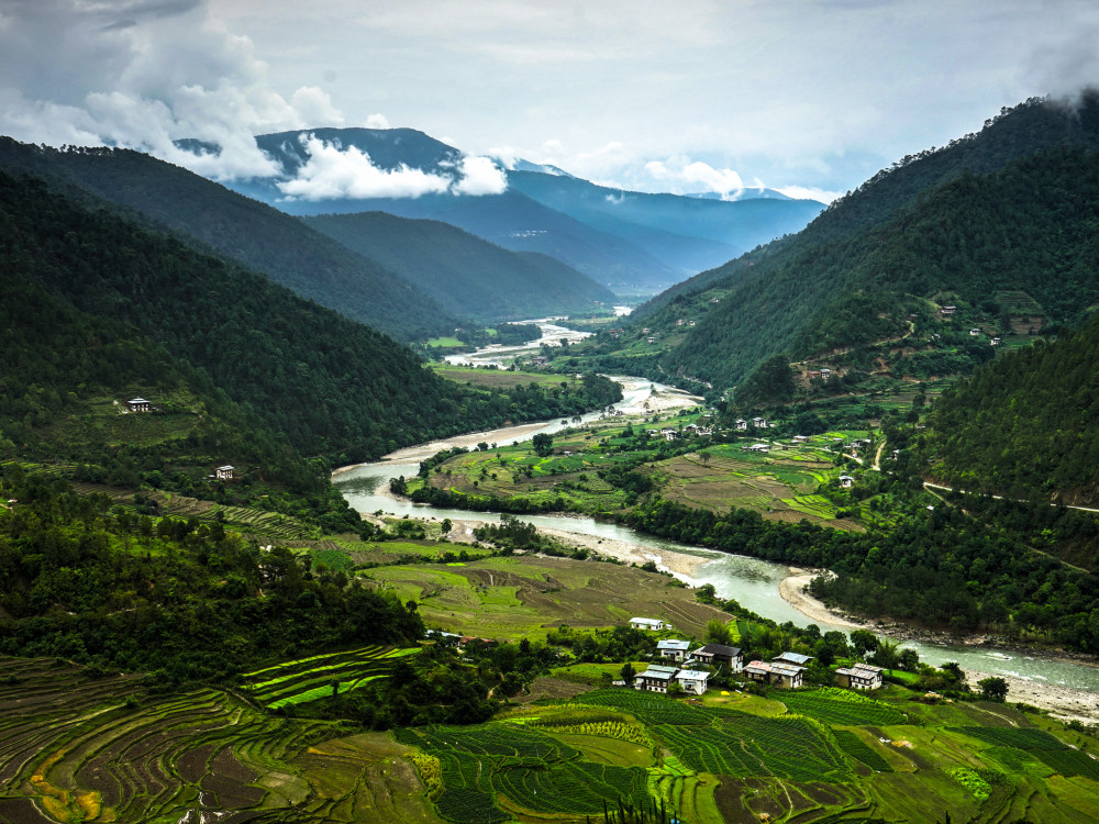 Vallei in Bhutan - Undiscovered.nl