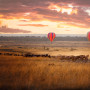 Balloonvaart zonsondergang gnoe's masai mara & Serengeti - Undiscovered.nl