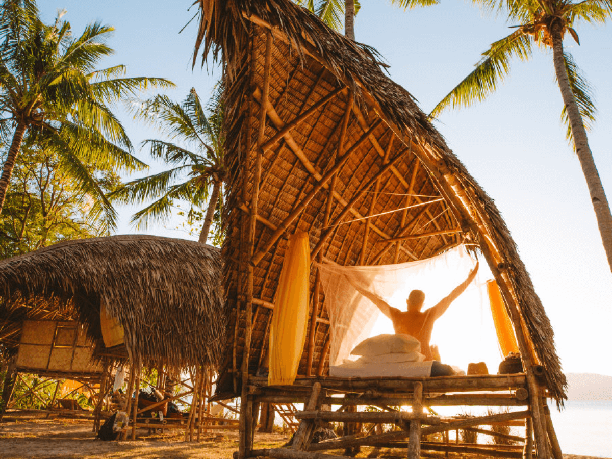 tao experience tent strand filipijnen - Undiscovered.nl